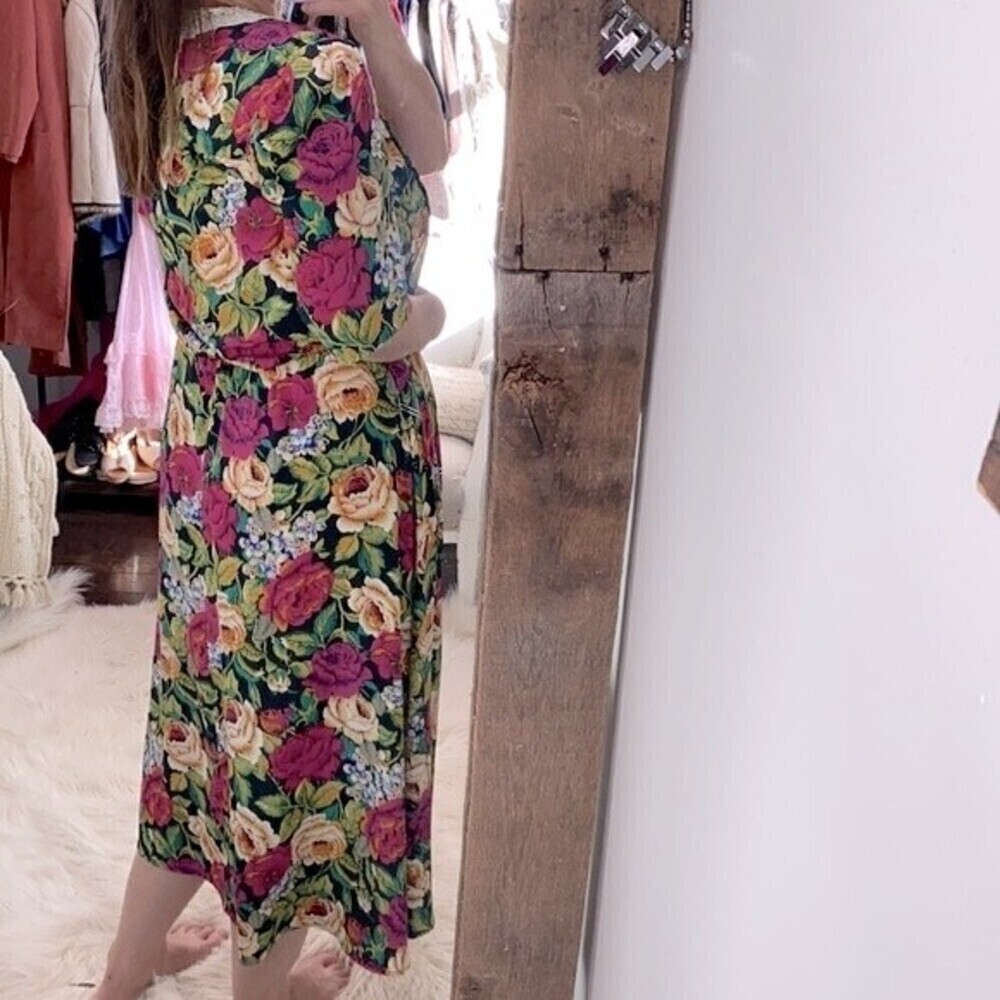 Vintage floral maxi dress size 12 - Picture 4 of 10